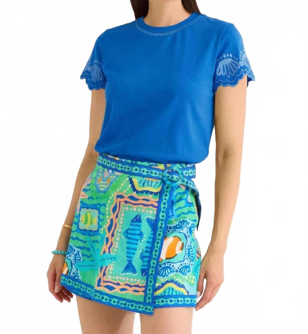 NEW ALIVIA brie skort in fish tales